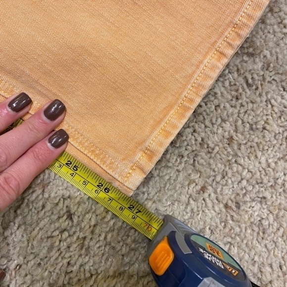 Mother Women’s The Tripper Straight Jeans Peach Size 24 Cropped High Rise - Picture 7 of 11